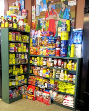 Photo of groceries available in the art gallery